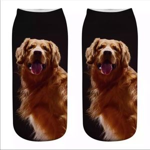 Unisex 3D Printed Socks - Cute Golden Retriever